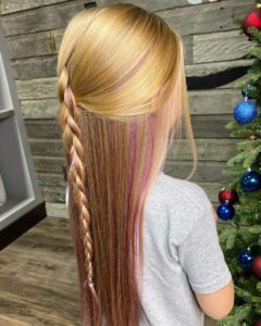 peekaboo pink hair color sioux falls