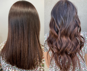 hand tied hair extensions before after sioux falls