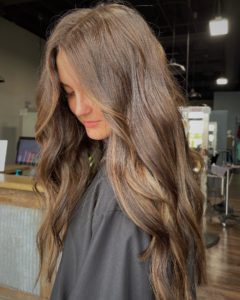 brunette highlights hair salon sioux falls