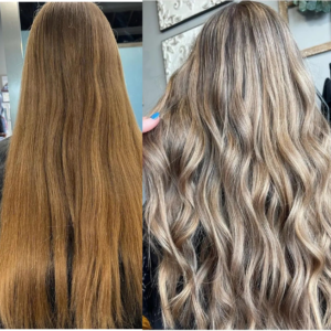 before after balayage