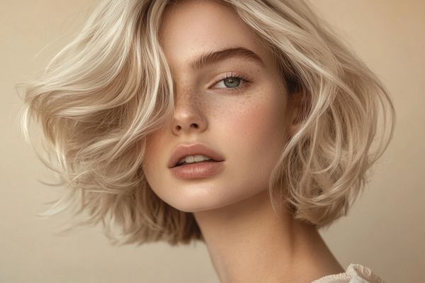 short hair blonde hair